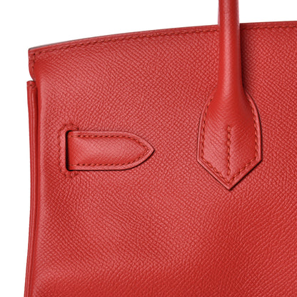 Hermes Epsom Birkin 30 Rouge Tomate 8 of 34