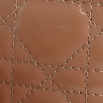 Christian Dior Patent Cannage Mini Lady Dior Wallet Beige 12 of 14