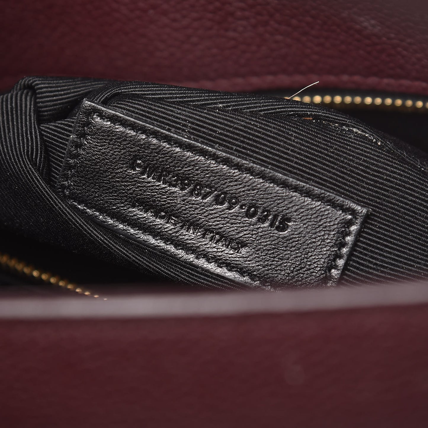 Grained Calfskin Small Classic Sac De Jour Bordeaux