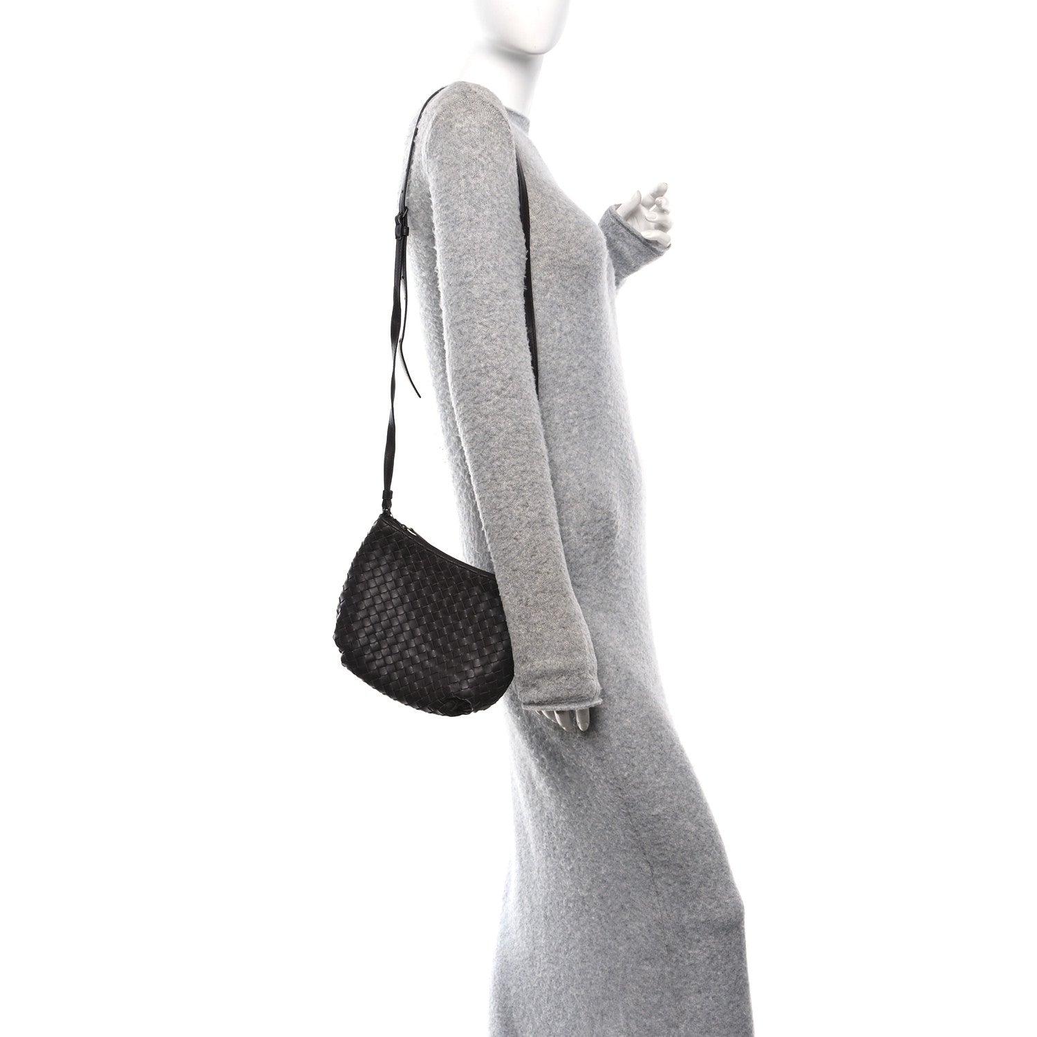 Bottega Veneta Nappa Intrecciato Crossbody Ebano 2 of 11