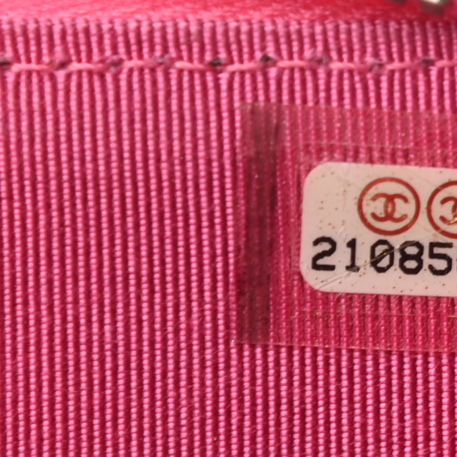 Chanel Caviar Quilted Zip Coin Purse Pink 6 of 10