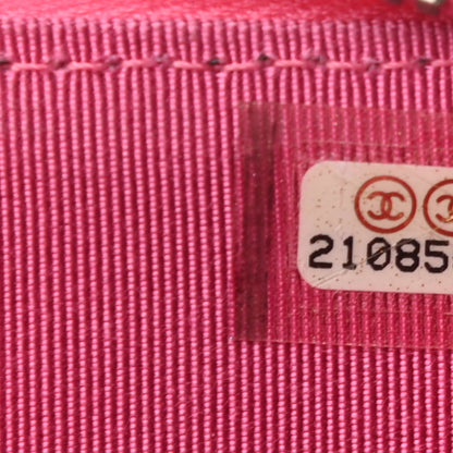 Chanel Caviar Quilted Zip Coin Purse Pink 6 of 10