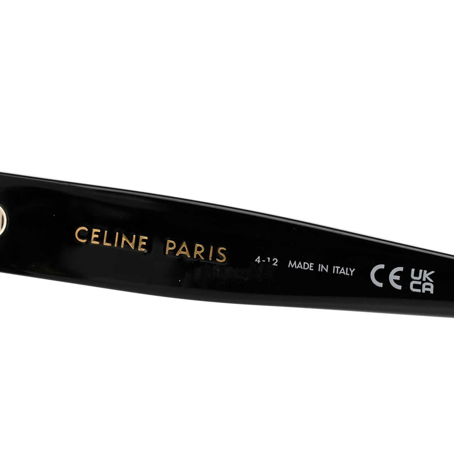 Acetate Triomphe Sunglasses CL40222F Black