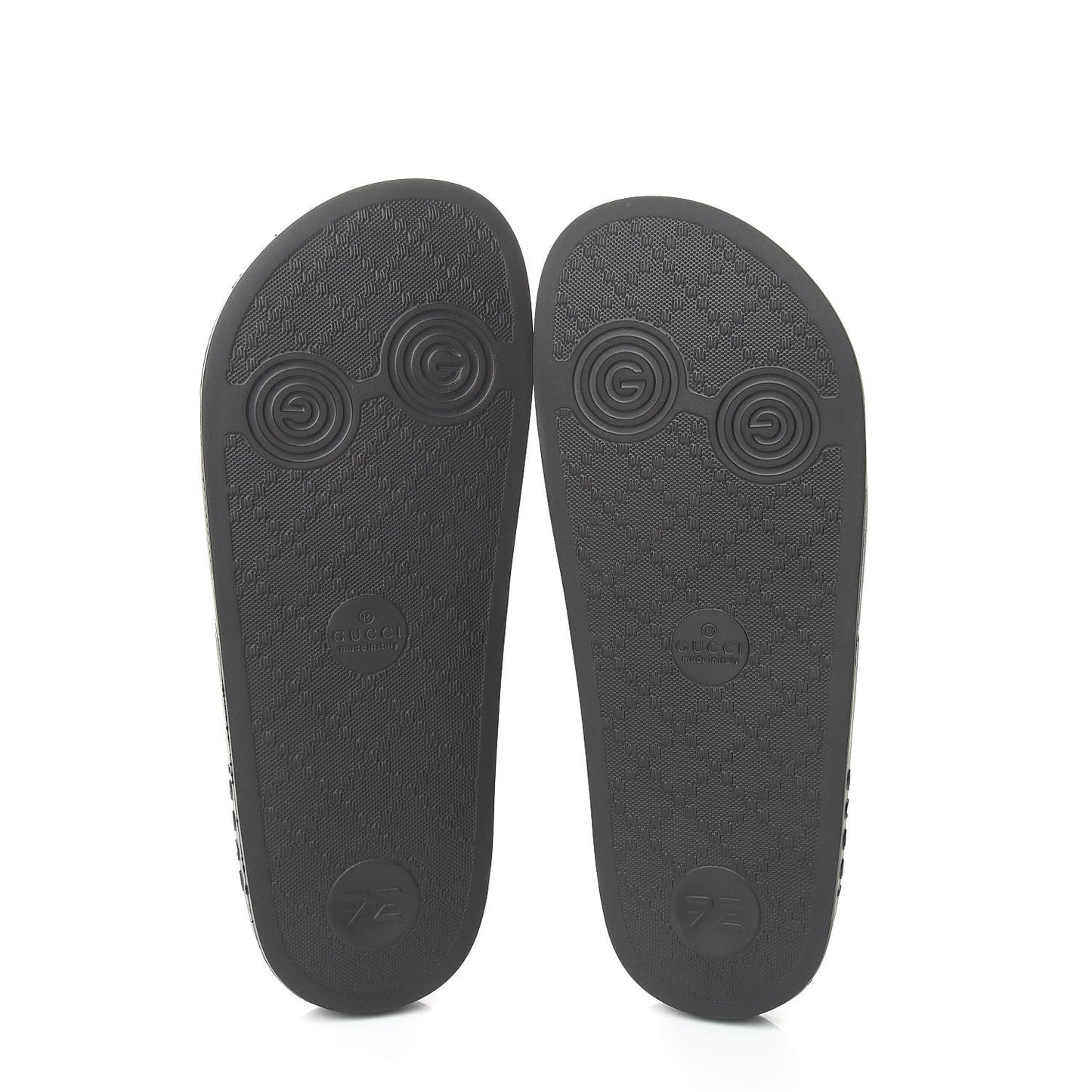 X DAPPER DAN Rubber Womens Slide Sandals 35 Black