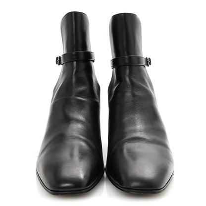 Saint Laurent Calfskin Mens Terry 45 Boots 42 Black 3 of 10