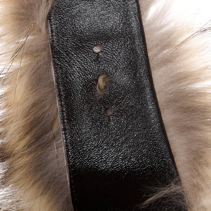 Louis Vuitton Fox Fur Mens LV Easy Mules 8 Brown 9 of 10
