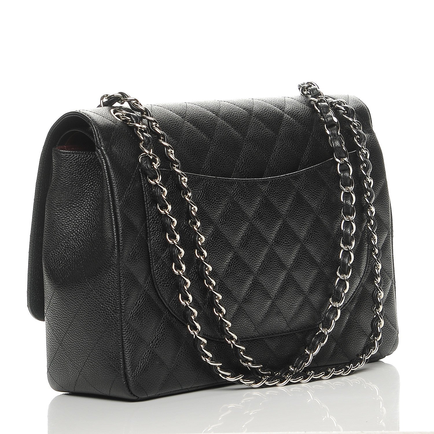 Chanel Caviar Quilted Maxi Double Flap Black 3 of 7
