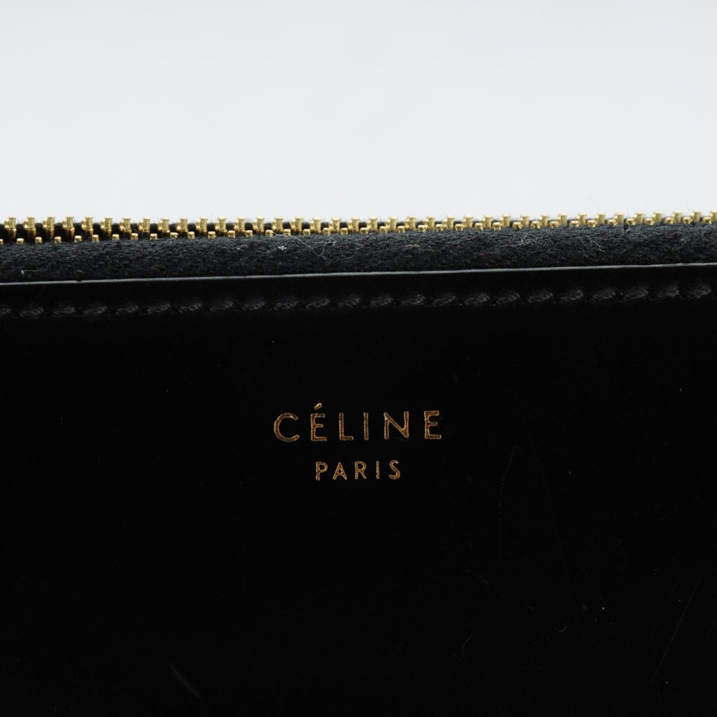 Spazzolato Calfskin Large Zip Around Multifunction Wallet Black