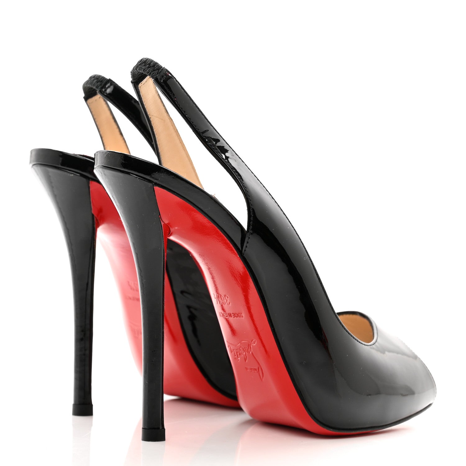 Christian Louboutin Patent Private Number 120 Pumps 36.5 Black 4 of 7