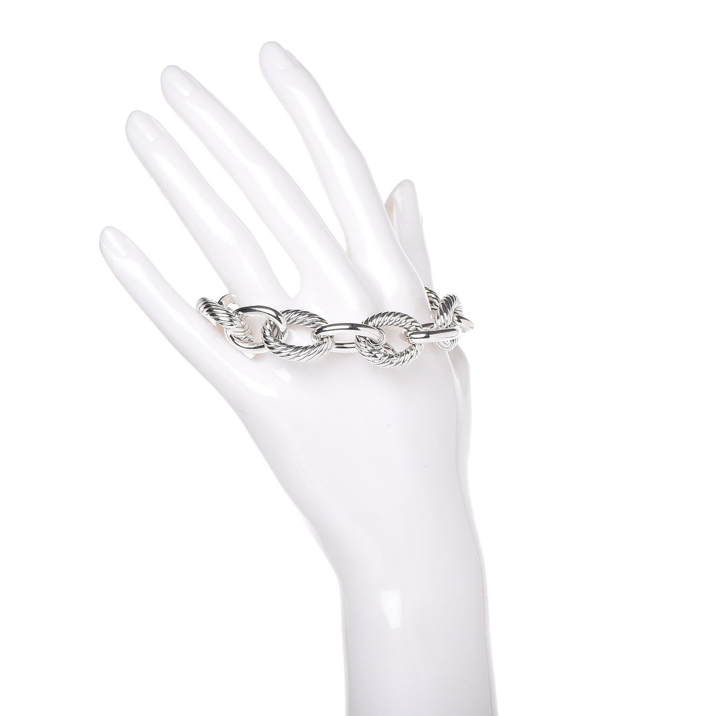 Sterling Silver 17mm Extra Large Oval Link Bracelet