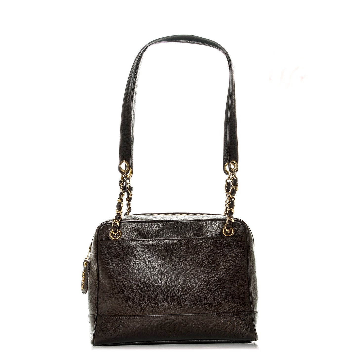 Caviar Shoulder Bag Brown
