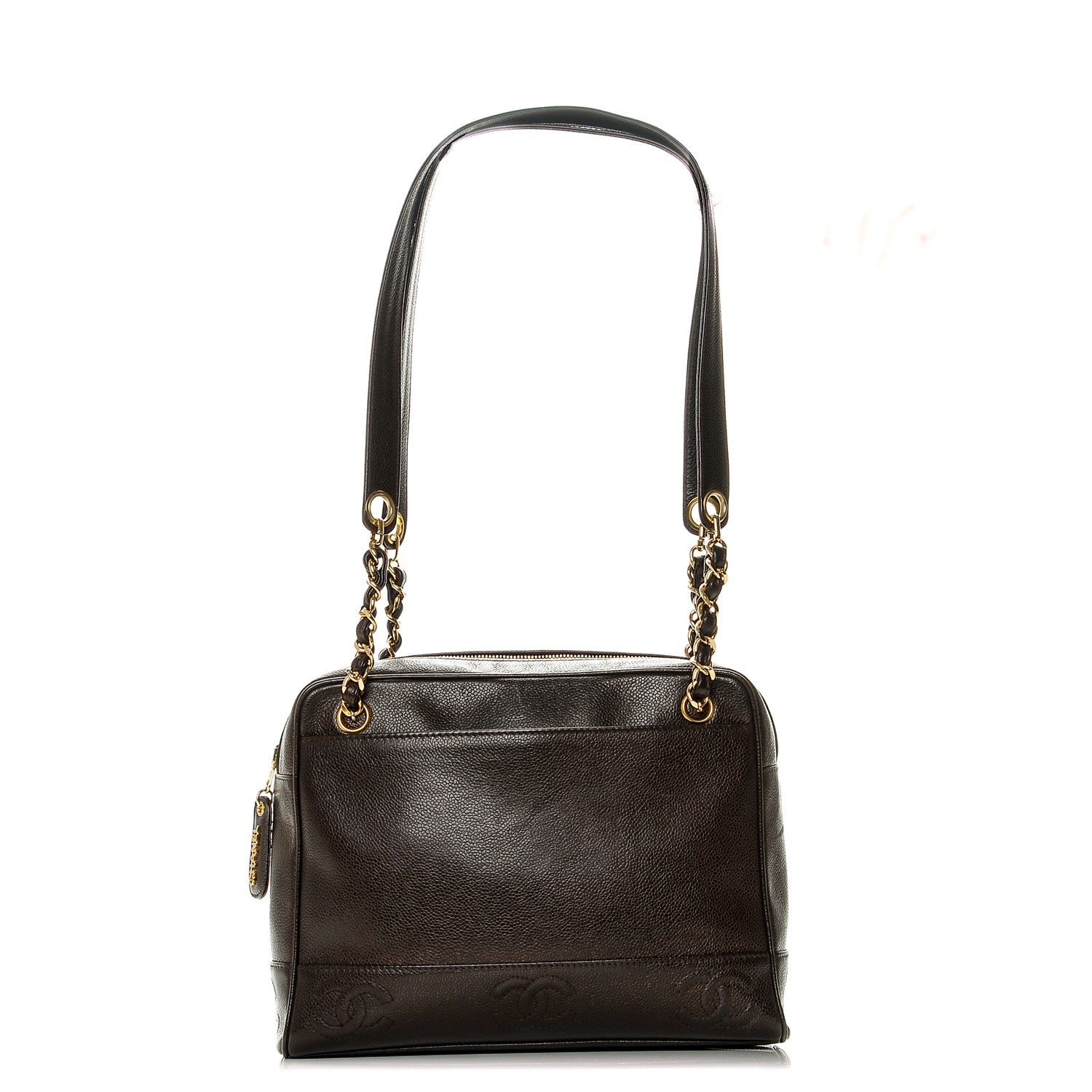Chanel Caviar Shoulder Bag Brown 1 of 6