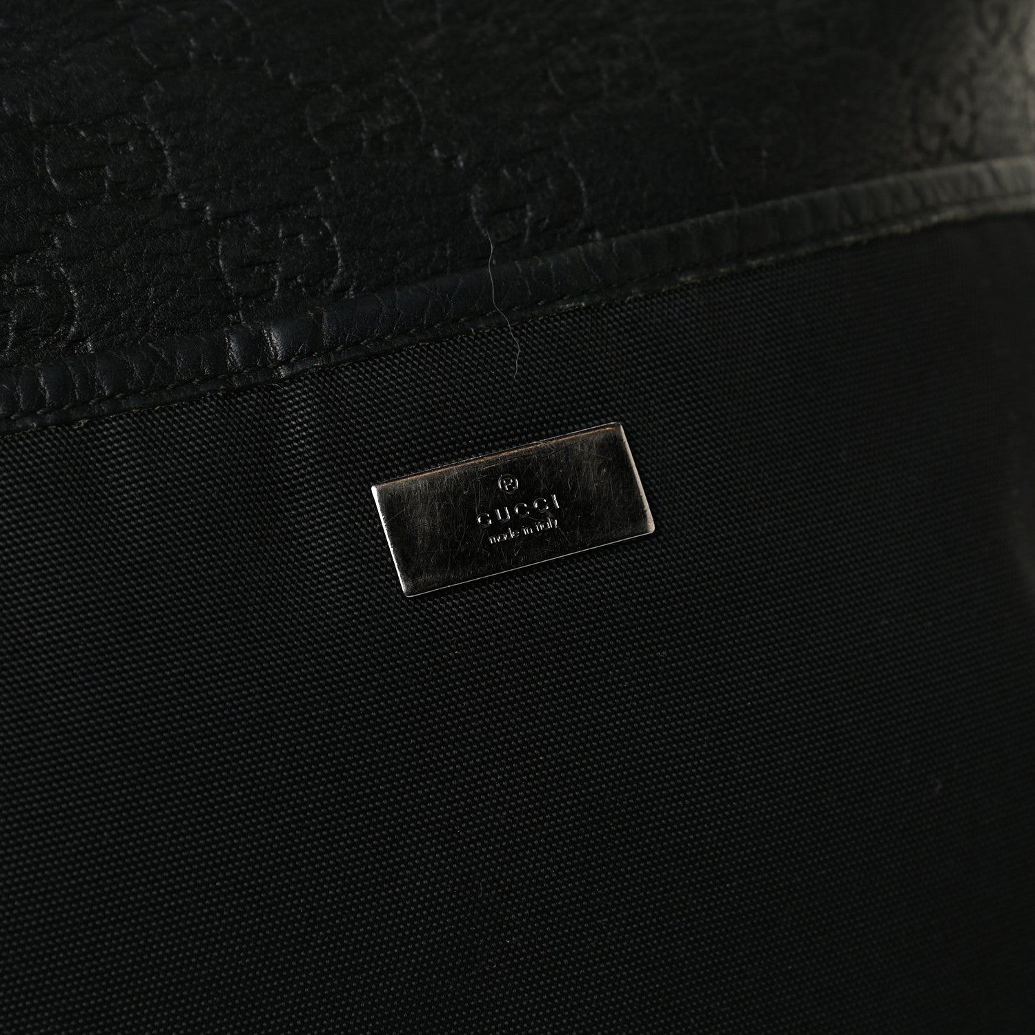 Gucci Guccissima Nylon Messenger Bag Black 16 of 16