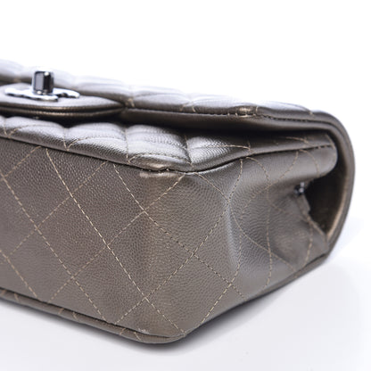 Chanel Metallic Caviar Quilted Mini Rectangular Flap Bronze 10 of 17