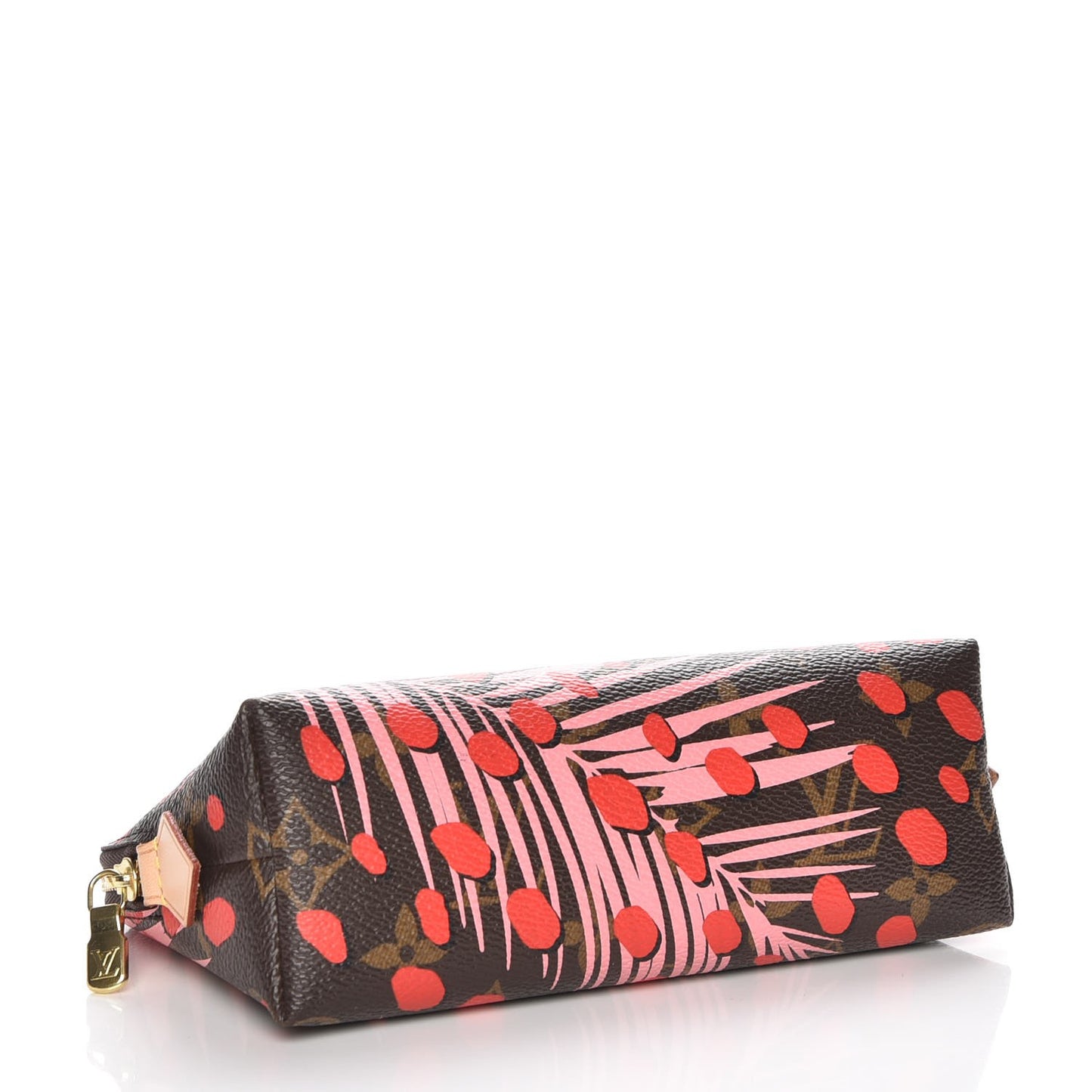 Monogram Jungle Dots Cosmetic Pouch Sugar Pink Poppy