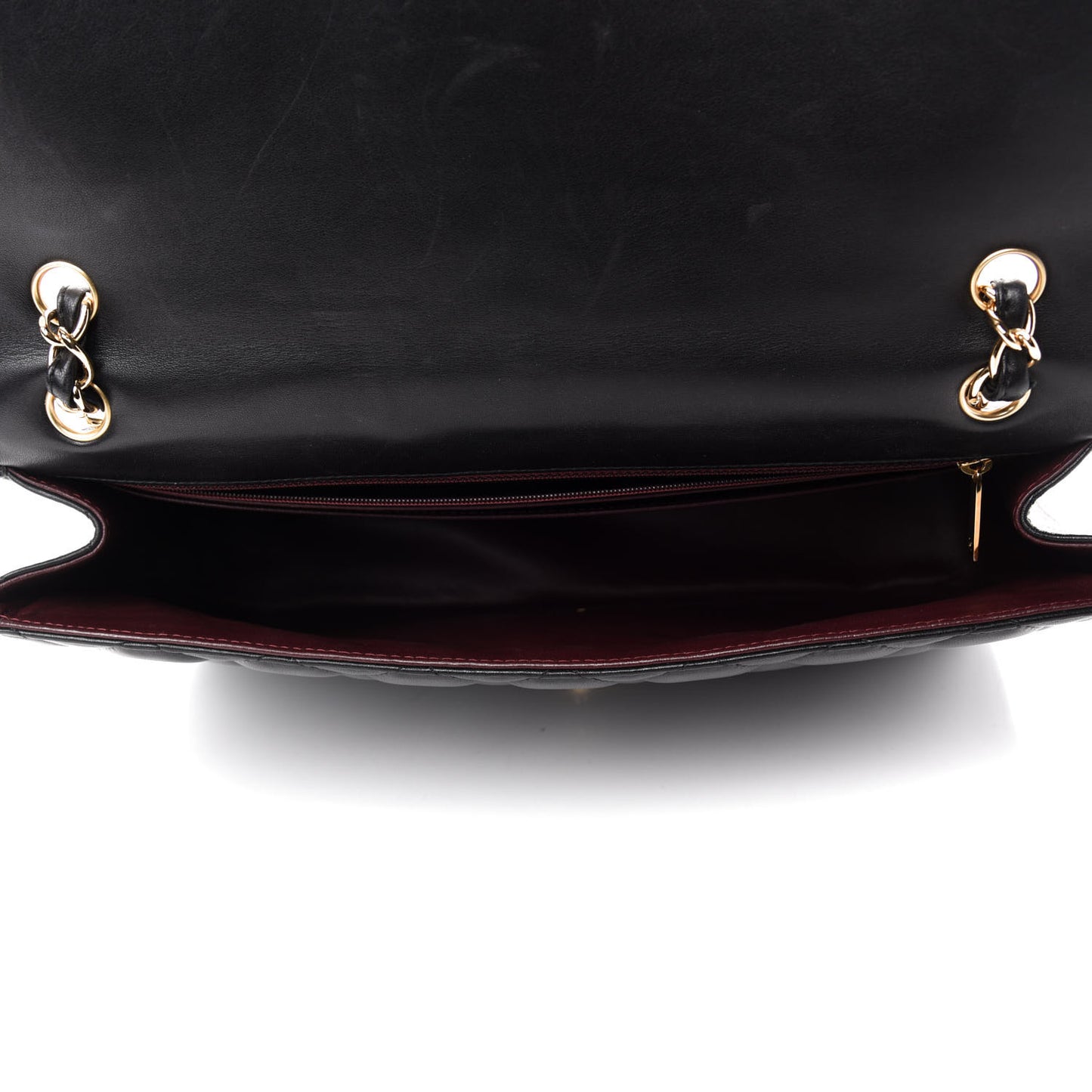 Lambskin Quilted Maxi Single Flap Black