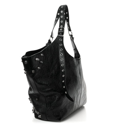 Balenciaga Agneau Arena Large Le Cagole Carry All Bag Black 4 of 11