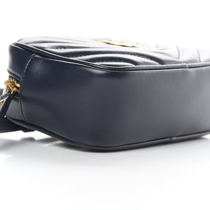 Saint Laurent Calfskin Matelasse Monogram Lou Belt Bag Blue 9 of 12