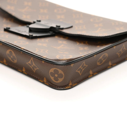 Louis Vuitton Monogram Macassar S Lock A4 Pouch 6 of 7