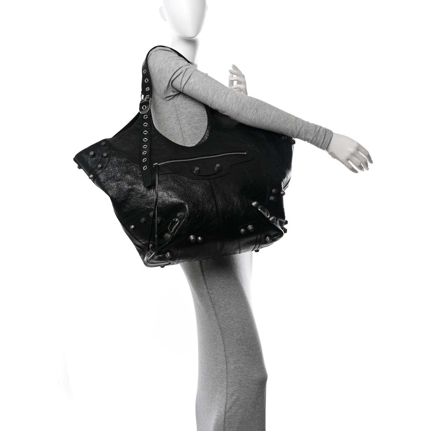Agneau Arena Large Le Cagole Carry All Bag Black