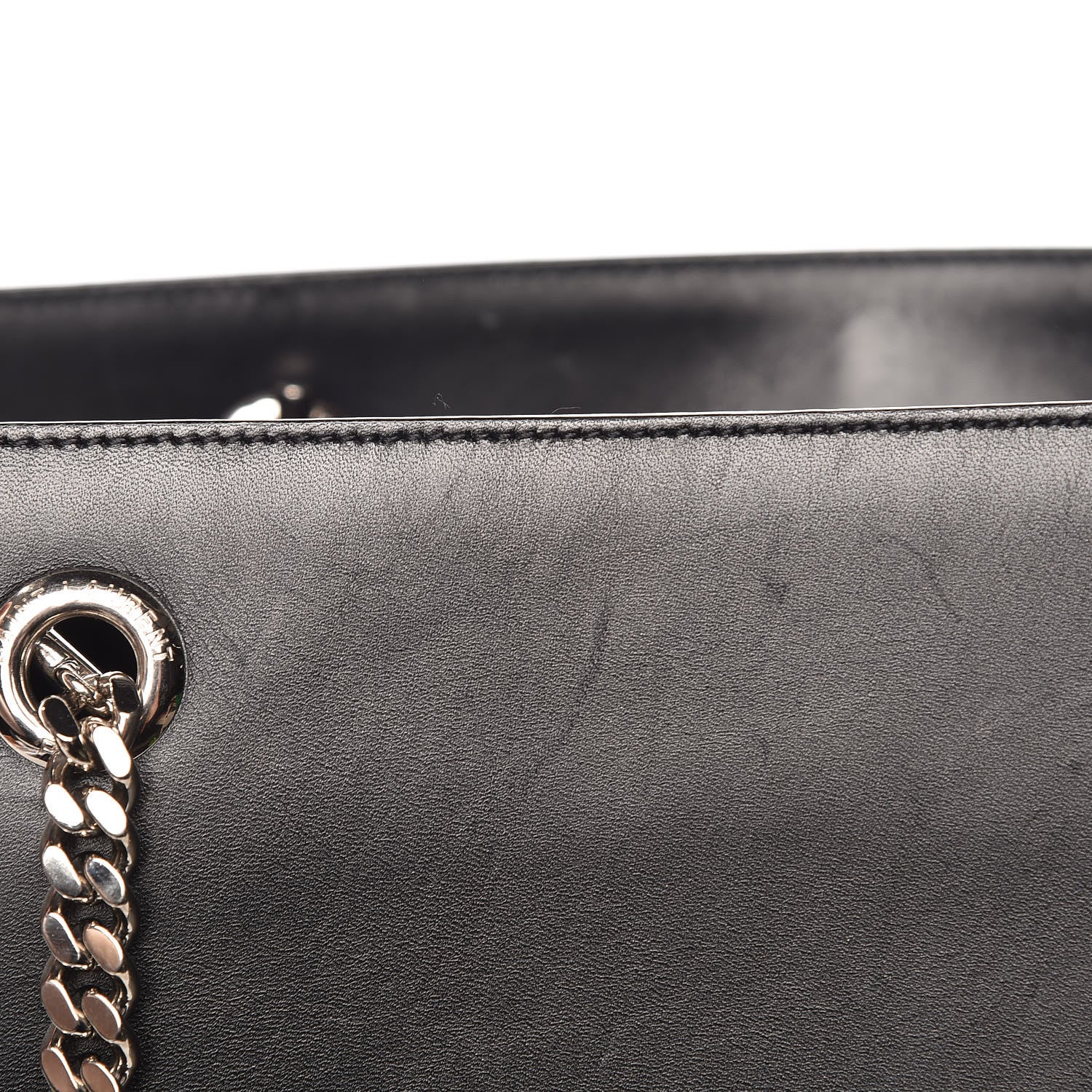 Saint Laurent Calfskin Classic Monogram Shopping Bag Black 11 of 20
