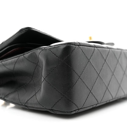 Chanel Lambskin Quilted Medium Double Flap Black 8 of 11