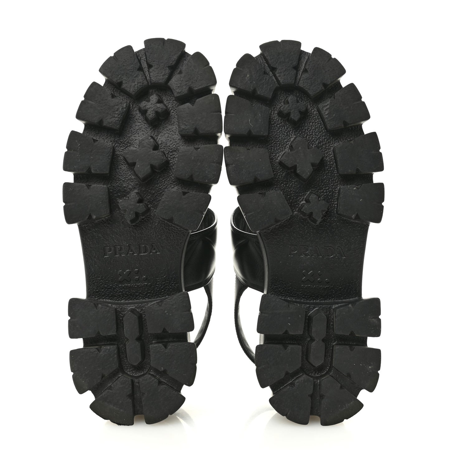 Nappa Soft Logo Padded Monolith 55mm Sandals 37.5 Black