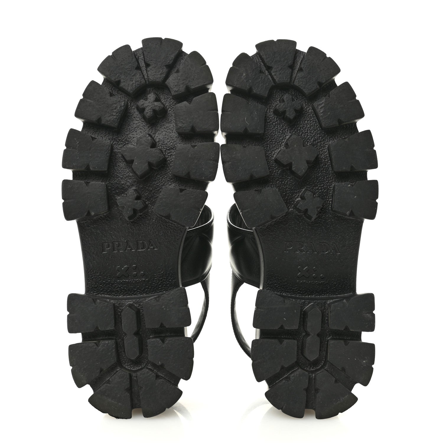 Prada Nappa Soft Logo Padded Monolith 55mm Sandals 37.5 Black 6 of 11
