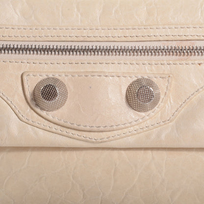 Balenciaga Agneau Giant 21 Silver Hardware Envelope Clutch Praline 10 of 10