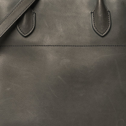 The Row Polished Saddle Calfskin Soft Margaux 12 Koala Grey 7 of 11