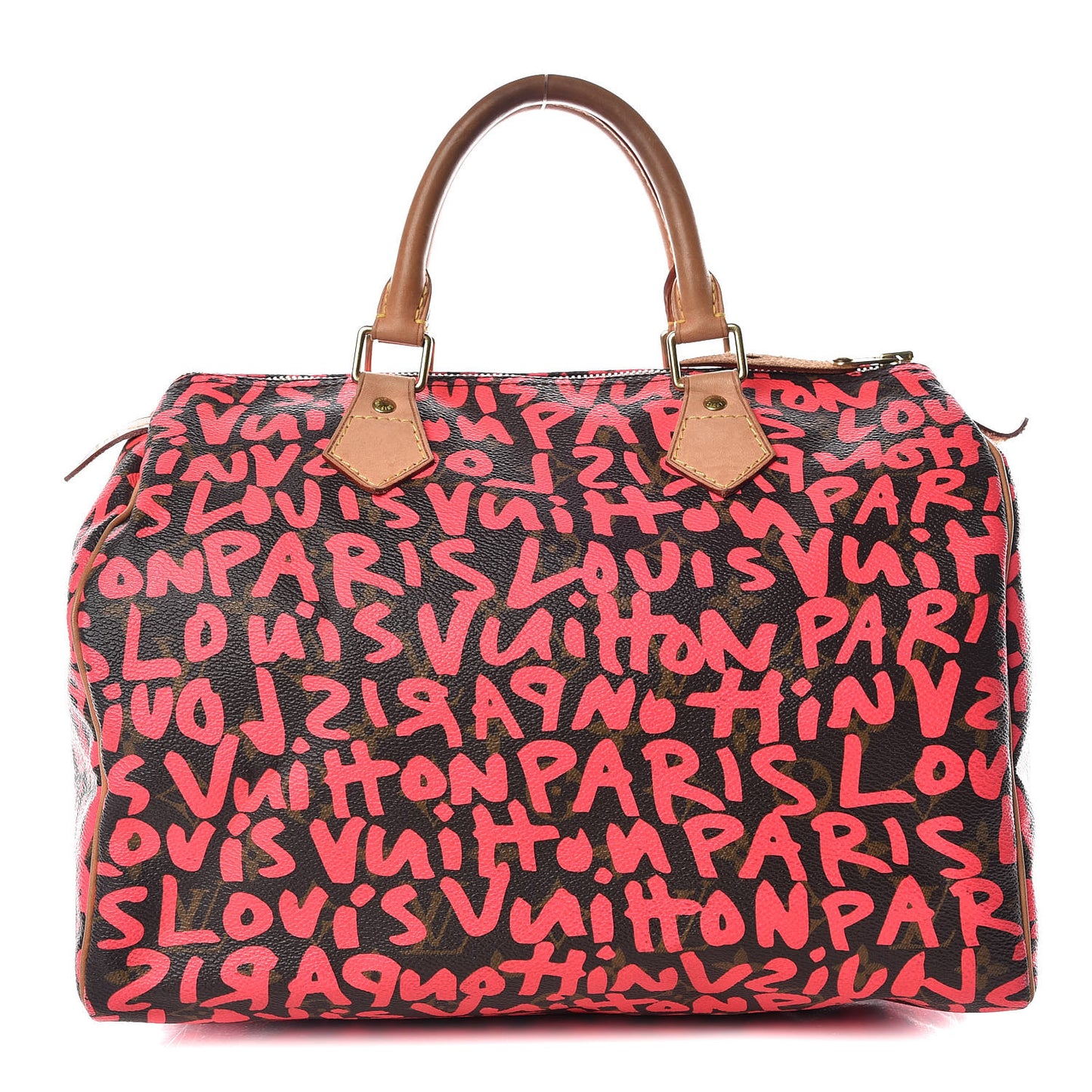 Monogram Graffiti Speedy 30 Fuchsia