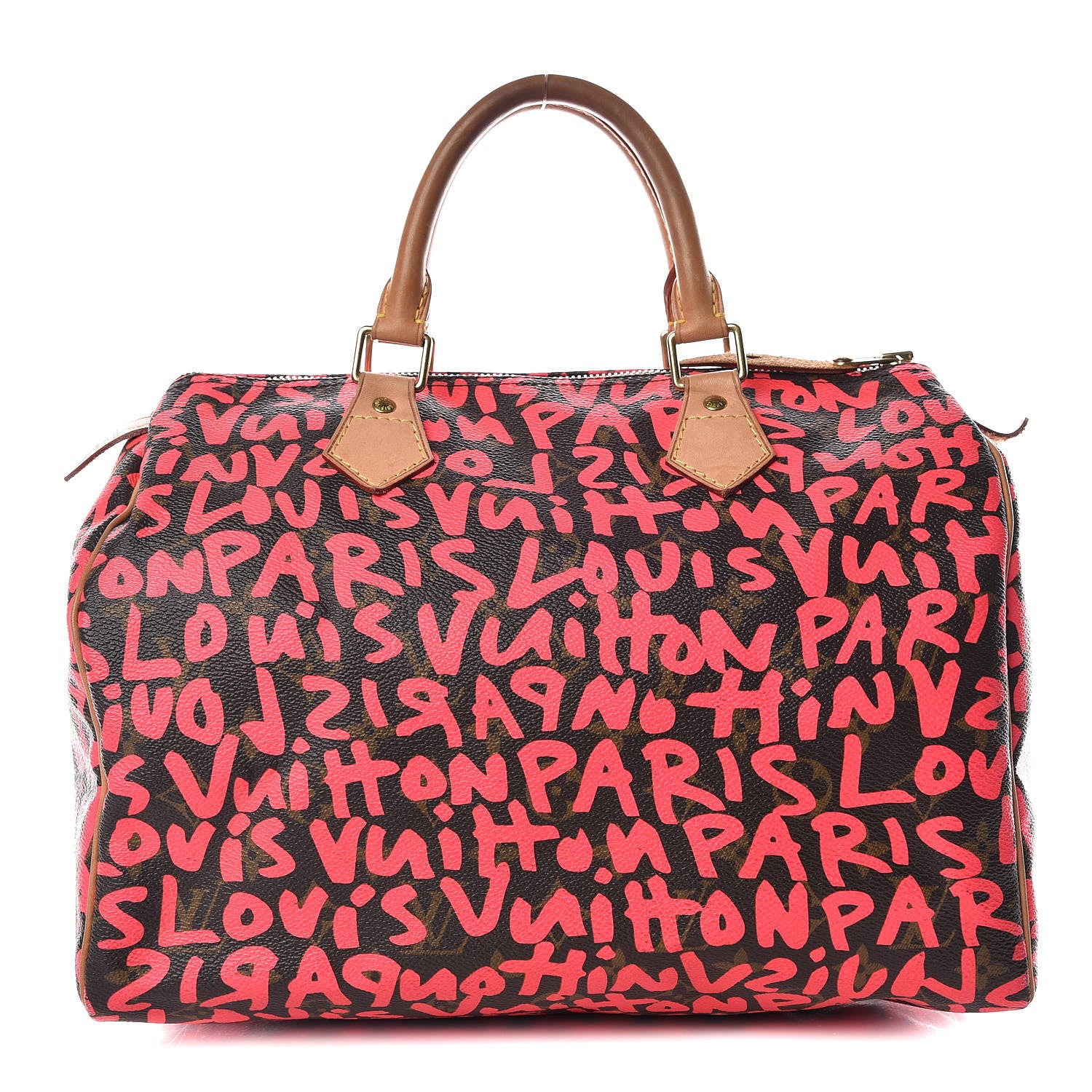 Louis Vuitton Monogram Graffiti Speedy 30 Fuchsia 1 of 16