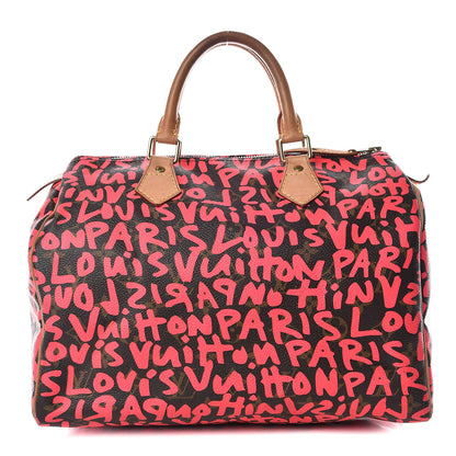 Louis Vuitton Monogram Graffiti Speedy 30 Fuchsia 1 of 16