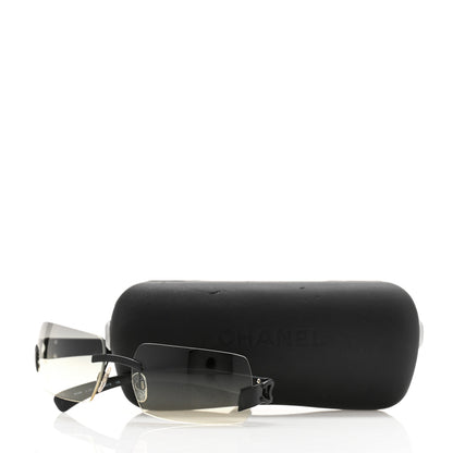 Chanel Frameless CC Sunglasses 4048 Black 8 of 8