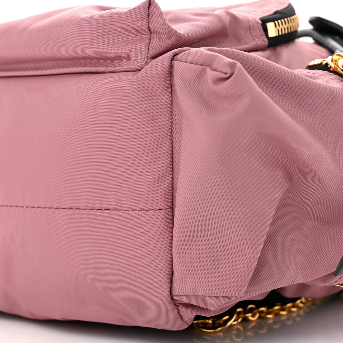 Nylon Medium Rucksack Backpack Mauve Pink