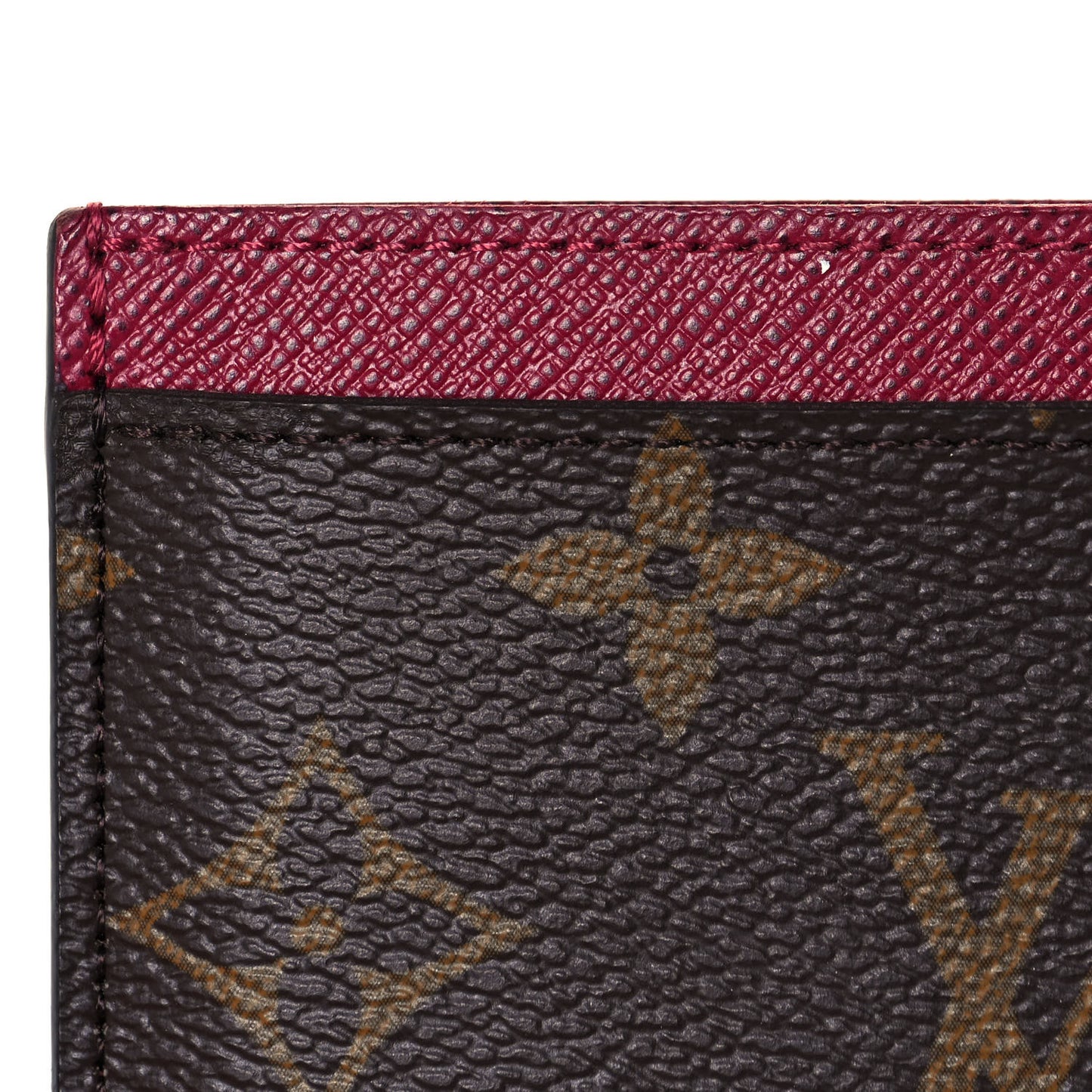 Monogram Card Holder Fuchsia