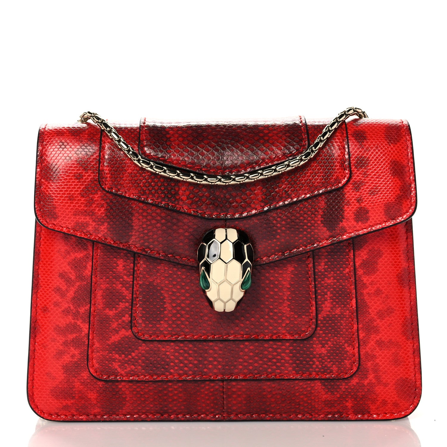 Bulgari Karung Serpenti Forever Crossbody Red 3 of 11