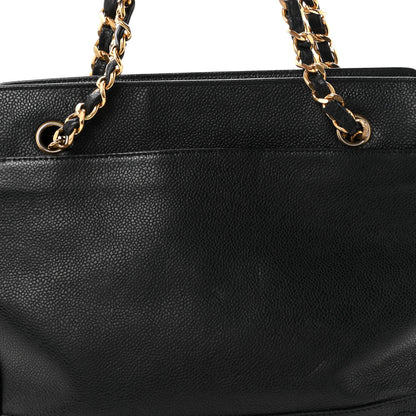 Chanel Caviar Triple CC Shoulder Bag Black 8 of 10