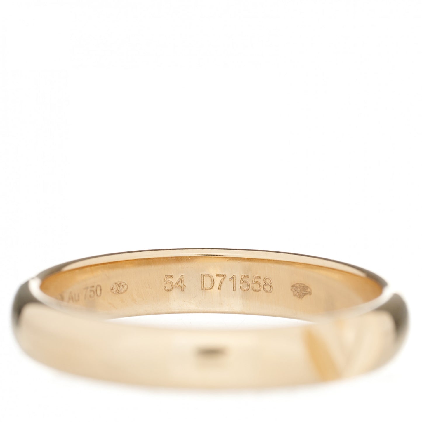 18K Yellow Gold LV Volt Multi Wedding Band Ring 54 7