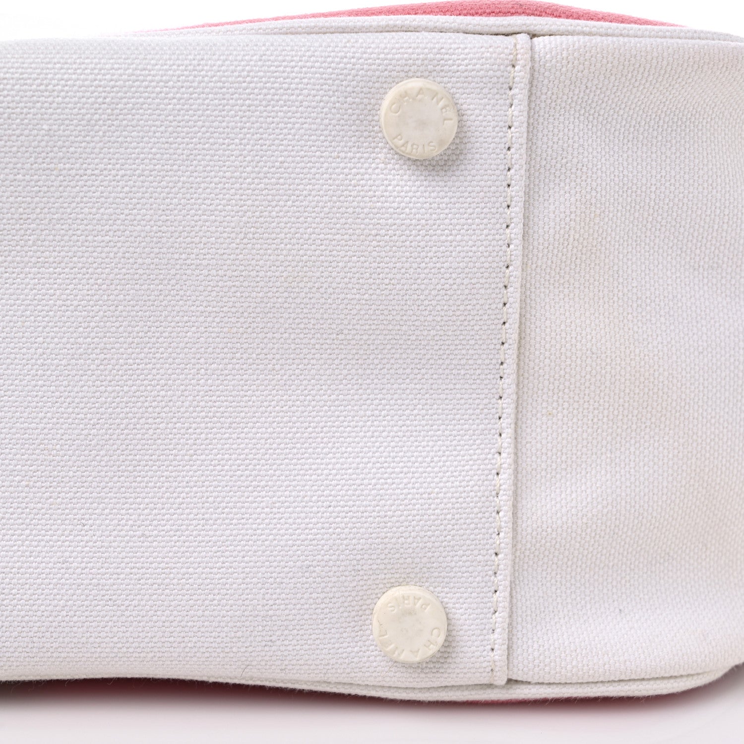 Chanel Canvas CC Handbag Pink White 14 of 14