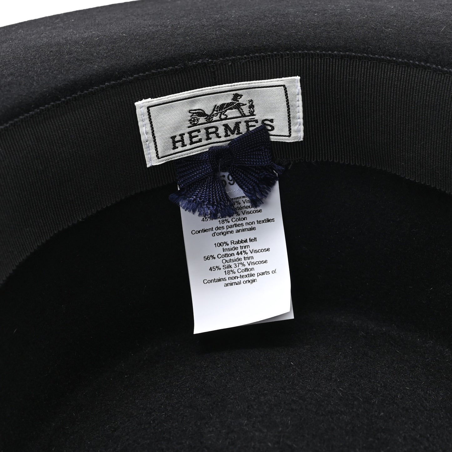 Rabbit Felt Dakota Love Hat 59 Black