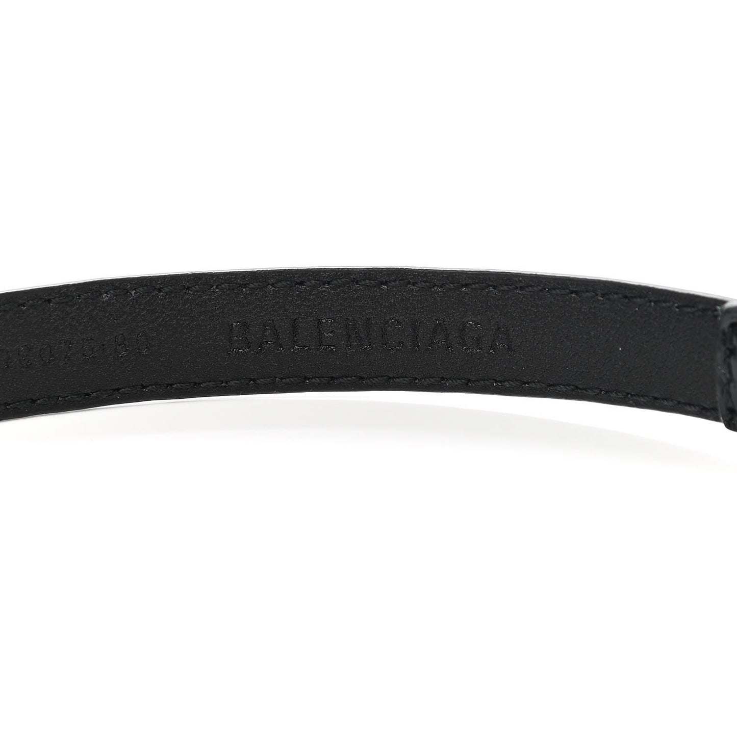 Shiny Calfskin Crocodile Embossed BB 15mm Thin Belt 80 32 Black