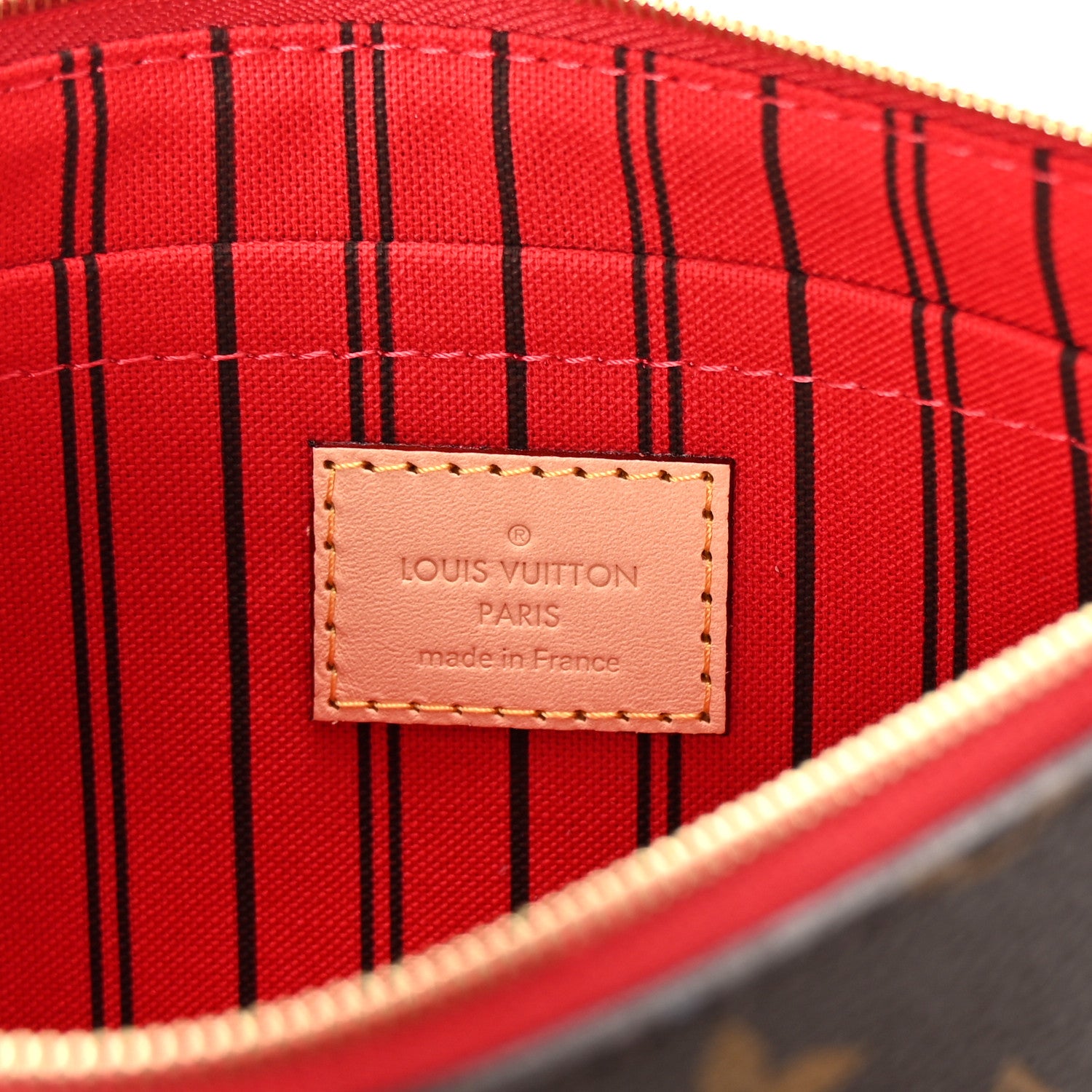 Louis Vuitton Monogram Neverfull MM GM Pochette Cherry 6 of 6