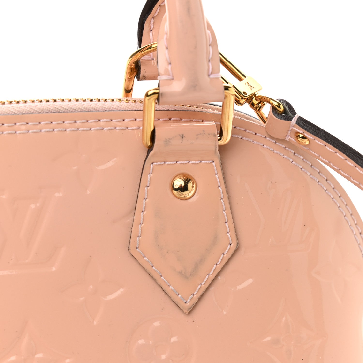 Louis Vuitton Vernis Alma BB Rose Ballerine 9 of 10