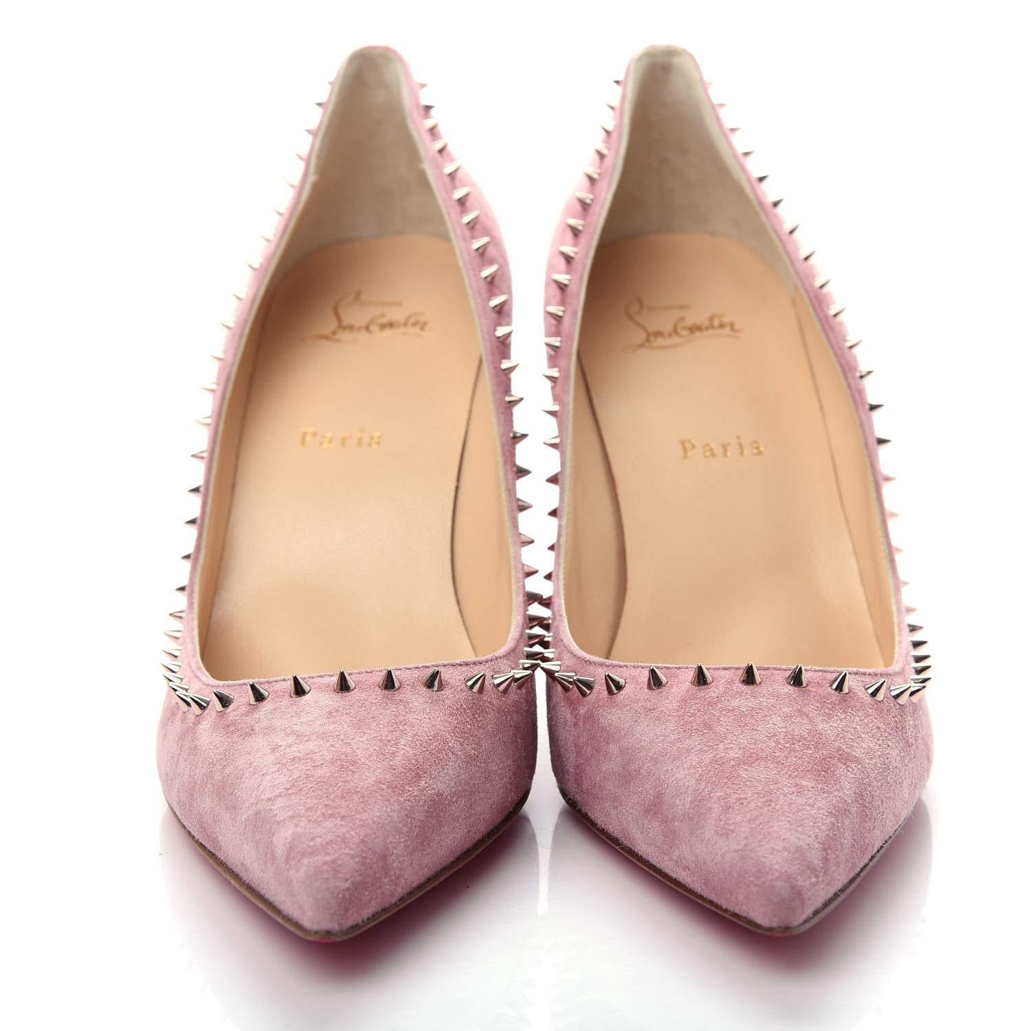 Christian Louboutin Veau Velours Anjalina 85 Pumps 41 Pink Bronze 5 of 10
