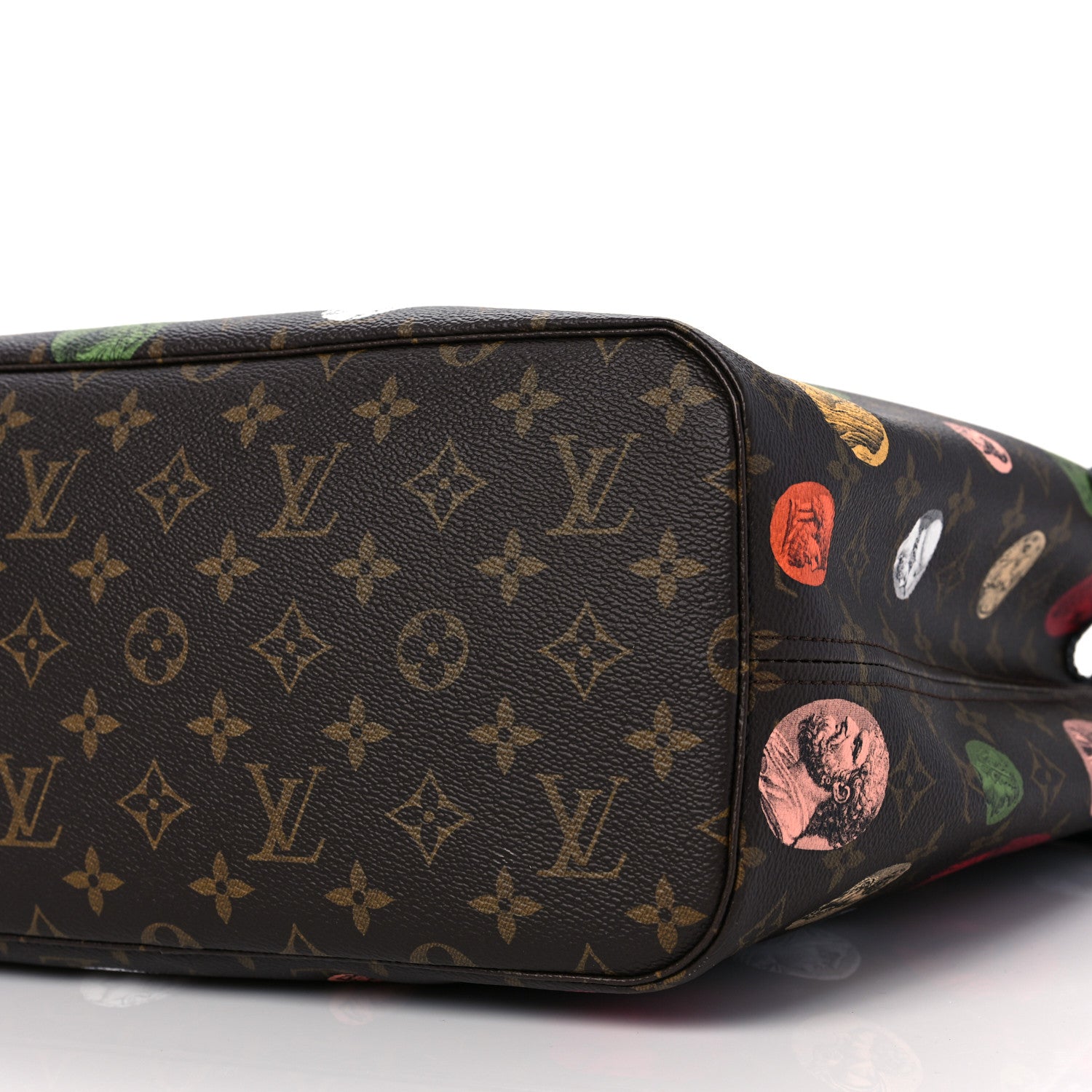 Louis Vuitton X FORNASETTI Monogram Cameo Neverfull MM 8 of 9