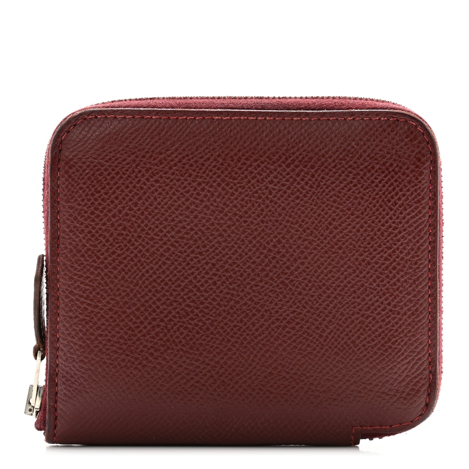 Hermes Epsom Silk'In Compact Wallet Rouge H 1 of 12