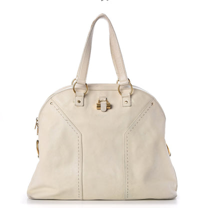 Saint Laurent Calfskin Oversized Muse White 1 of 12
