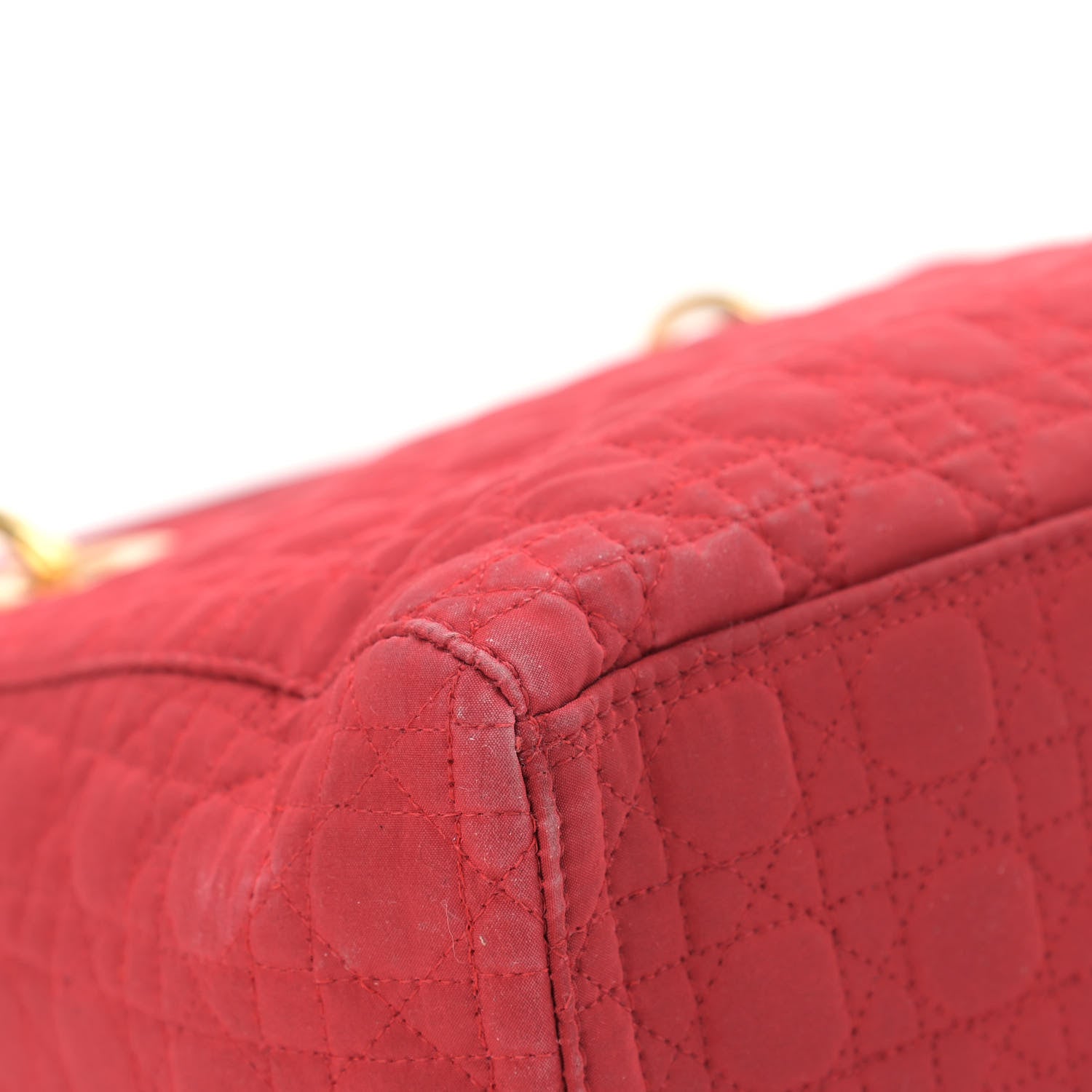 Christian Dior Nylon Cannage Medium Lady Dior Red 11 of 15