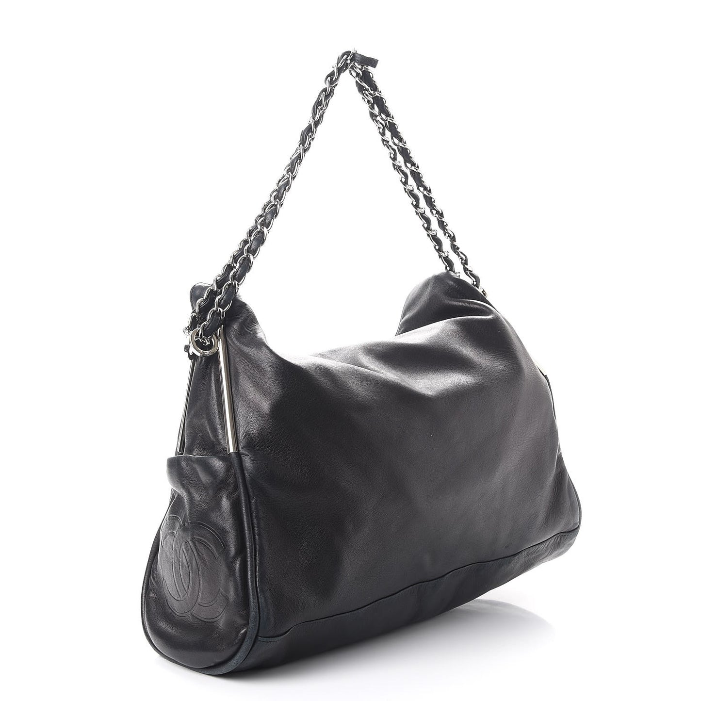 Lambskin Large Ultimate Soft Tote Black